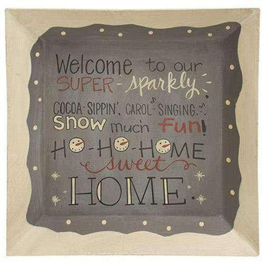 Ho Ho Home Sweet Home Plate - The Fox Decor